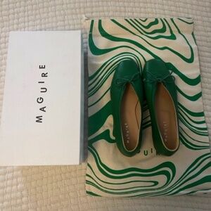 Maguire Prato Ballet Flats - sz 5 - Nappa Green